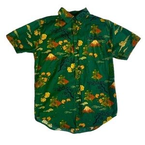 Star Wars Boba Fett Japanese Hawaiian Button Up Shirt LucasFilm Mandalorian XS